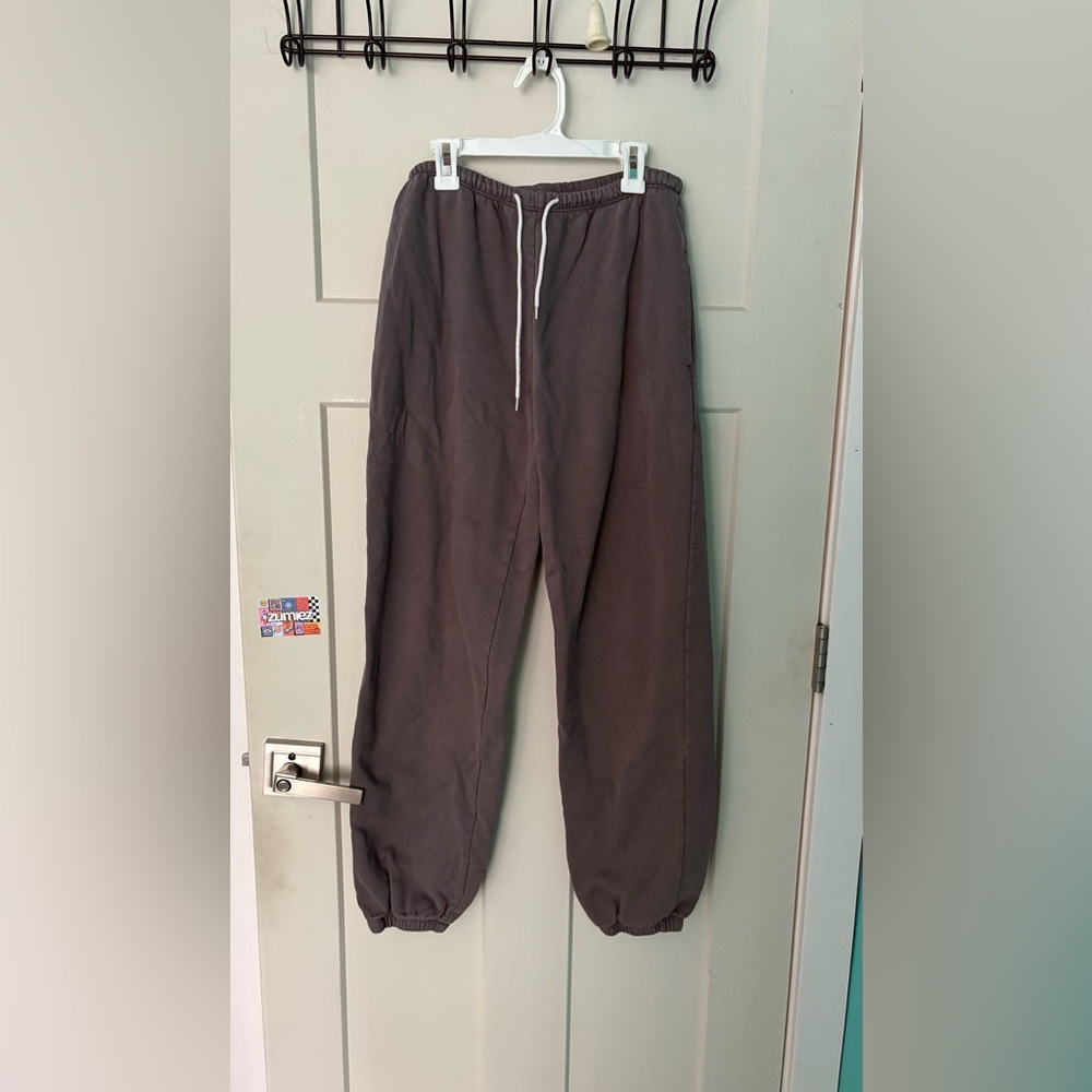 Brandy Melville Gray Jogger Track Pants
